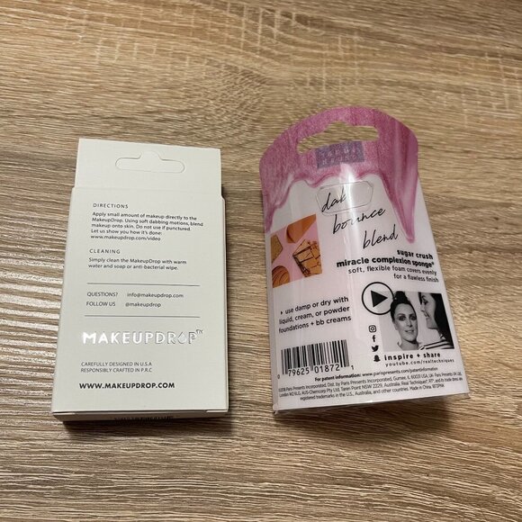 Makeup Drop & Real Techniques Miracle Complexion Sponge Makeup Applicators Duo - Picture 4 of 4